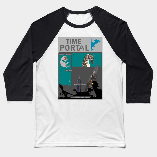 Time Portal Page 1 W Text Baseball T-Shirt by stargatedalek